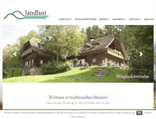 Tablet Screenshot of landlust.at